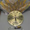 Large Wall Clocks for Living Room Decor Modern Gold Silent Wall Clock Battery Operated Non-Ticking for Bedroom Kitchen Office Home Decorative 24 Inch Retro Crystal Clocks Wall Decor for House