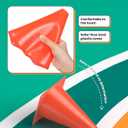 GHB Soccer Cones 7" of 12 Pack Disc Soccer Sport Cones Training Field Marker Agility Cones for Basketball, Coaching, Practice Equipment Includes Drills Guide