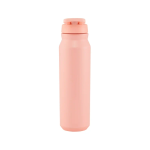 Pink water Bottle With Silicon Grip And Water Measurment