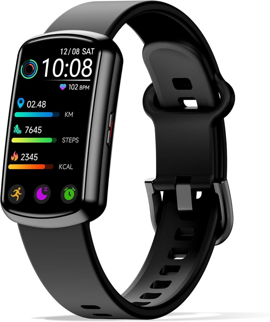 Health Fitness Tracker with 24/7 Heart Rate, Smart Watch with Blood Pressure and Blood Oxygen Monitor, Bulitin 120+ Sport Mode, Sleep Tracking Waterproof Activity Tracker for Women Men (Silver)