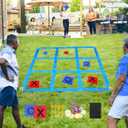 CWLAKON Outdoor Giant Tic Tac Toe Bean Bag Toss Games for Kids Adults Family, Large Outside Lawn Yard Backyard Carnival Field Day Game, Birthday Party Family Reunion Games Playground Fitness Equipment