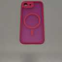 CANSHN Magnetic for iPhone 16e Case, Upgraded [Full Camera Protection] [Compatible with Magsafe] [Translucent Matte] Shockproof Protective Phone Case for iPhone 16e - Hot Pink