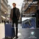 Luggage Sets 5 PieceHardside Luggage with Spinner Wheels, Lightweight ABS Hard Shell Travel Luggage with TSA Lock for Family Trips, Business,Vacation