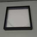 Califortree 8x8 Shadow Box Frame with Soft Linen Back - Push Pins Included, Memory Box Display Case for Flower, Tickets and 3D Items, Black