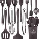 Kitchen Utensils Set-12 Pieces Silicone Cooking Utensils Set (Dishwasher Safe) 392F Heat Resistant Spatula Set, Nonstick Cookware