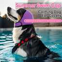 Dog Ear Muffs Noise Protection, Stress-Reducing, Comfortable, Perfect for Thunderstorms, Noise,Vet Visits & Preventing Water (Purple, S)