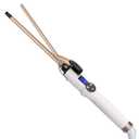 9mm Curling Iron Professional, 3/8 Inch Ceramic Tourmaline Curl Wand Barrel, Hair Curler Iron for Long & Short Hair,Glove Include, Gold