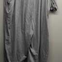 TAKEYAL Women's Plus Size Jumpsuit Overalls Wide Leg Casual Summer Rompers Adjustable Loose Fit Jumpsuits With Pockets 2026, Gray 2XL