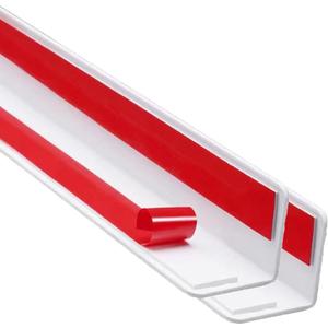 Wall Corner Protector, 2 PCS Self-Adhesive Corner Guards, 1.57 '' W x 35.4 ''L, Thickened PVC Wall Corner Furniture Stairs Baby Guard Edge Protector, White