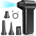 Compressed Air Duster - 150000RPM Super Power Electric Air Duster, 3-Gear Adjustable Mini Blower with Fast Charging, Dust Blower for Computer, Keyboard, House, Outdoor and Car