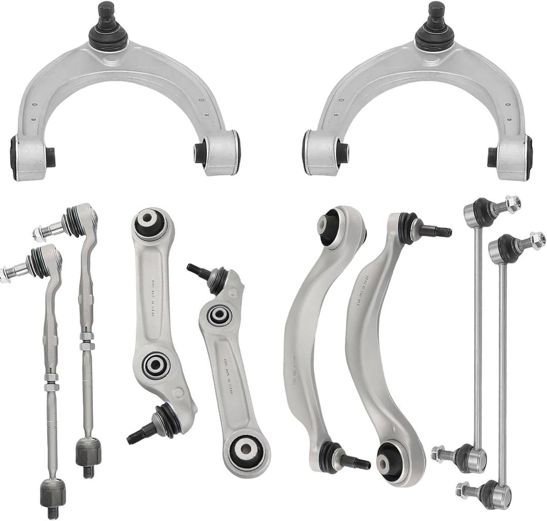 10Pcs Front Control Arm & Ball Joint Assembly Sway Bar Link for BMW