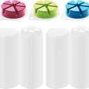 100pcs Wax Melt Molds, Flip Top Clear Wax Melting Containers, 6 Cavities Round Plastic Wax Melting Clamshells for Making All Types of Candles, Soaps, Chocolates and Tarts