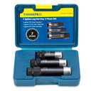 7 Spline Lug Nut Socket Set,3 Piece Lug Nut Key Kit 5/8" 11/16" 3/4" for M14x1.5, M14x1.5, M14x2 Tuner Lug Nuts Removal Tool Kit with Hard Case,Double Layer Reinforcement,Cr-Mo Steel (3 Piece Set)