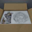 Vintage Pendant Light - Bronze Gold Pendant Lights Kitchen Island with Floral Glass, Brass Penant Lighting Fixtures with Adjustable Hanging Chain for Kitchen, Dining Room, Entryway (9.45in-pendant)