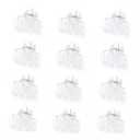 Cobahom 12 Pack Small Plastic 1.2 Inch No-Slip Mini Clips for Thin Hair Styling Accessories for Women and Girls (White)
