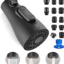 Cobbe Kitchen Faucet Head Replacement 3 Modes with 12 Faucet Adapter, Kitchen Sink Sprayer Replacement for Kitchen Faucet with Pull Down Sprayer, American Standard, Matte Black