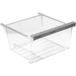 W11162443 W11046494 W11162446 Refrigerator Fridge Crisper Drawer Pan Fridge Meat Pan Bin Upper Humidity Control Drawer Compatible with Whirlpool Maytag Refrigerator Replacement Parts