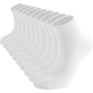 ACCFOD Womens Ankle Socks Thin Cotton Gym Athletic Mini Crew Socks 5 Pairs