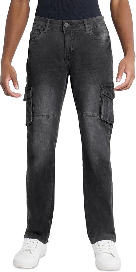 X RAY Mens Denim Jeans, Slim Fit Basic Washed Tapered Leg Stretch Jeans for Men, XXL