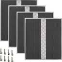 4 Pack S97020466 (HPF30) Range Hood Filter Replacement Compatible with Broan Non-Ducted Range Hood, HPF30 Charcoal Filter, 14.62" x 12.88" x 0.18"