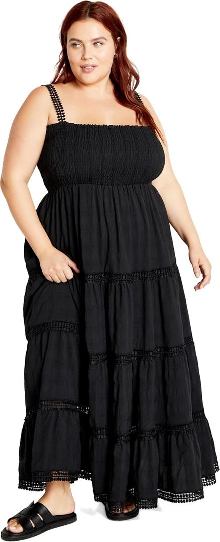 City Chic Women's Plus Size Dress - Dakota (Size 2XL, Black) 