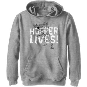 Netflix Kids' Stranger Things Hopper Paint Youth Pullover Hoodie (Medium, Athletic Heather) Netflix Kids' Stranger Things Hopper Paint Youth Pullover Hoodie (Medium, Athletic Heather)