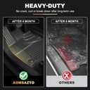 RAV4 Floor Mats AOMSAZTO Floor Liners Fit for Toyota RAV4 2019-2025 (Not Fit Hybrid): All Weather Automotive Floor Mats - 1st & 2nd Row Full Set Rubber Floor Liners - Anti Skid Car Mats