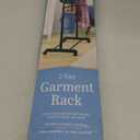 Whitmor Adjustable Clothes Rack Heavy Duty Clothing Rack Collapsible Rolling Clothes Organizer with Sturdy Wheels, Easy to Assemble, Black and Chrome