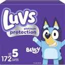 Luvs Diapers - Size 5, 172 Count, Bluey Platinum Protection Baby Diaper