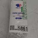 JOLLY CHEF 200 Pack Disposable Paper Napkins, Soft Bathroom Napkins for Guests, 2-Ply White Paper Hand Towels for Halloween, Wedding, Thanksgiving