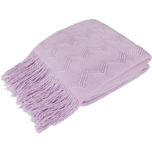 PAVILIA Lavender Purple Knit Throw Blanket for Couch, Twin Bed, Soft Knitted Farmhouse Sofa Throw for Living Room, Lightweight Decorative Summer Blanket for Chair, Outdoor Textured Boho Blanket, 60x80