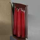 Howemon Red Candles Set of 40, 4" Red & Chime Candles, Unscented Mini Taper Candle for Prayer, Meditation and Christmas Party Decoration