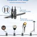 2 x UniHobby 8 Pack Low Voltage Wire Connector, Landscape Lighting Connectors 12-18 Gauge Wire Connectors for Outdoor Garden Path Yard Lights