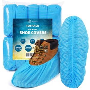 squish Shoe Covers Disposable Non Slip, Thick Extra Disposable Boot Covers Slip Proof Shoe Cover for Indoors Outdoors Recyclable Durable Protector Covers Fits Virtually Most Shoes 90 Pack(45 pairs)