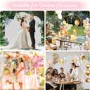Arch Backdrop Stand and Cover Set 7.2FT/6.6FT/6FT, Gold Wedding Arch Frame with White Arch Cover Stretchy Spandex Wrinkle-Resistant, Wedding Arches for Ceremony Birthday Party Baby Shower