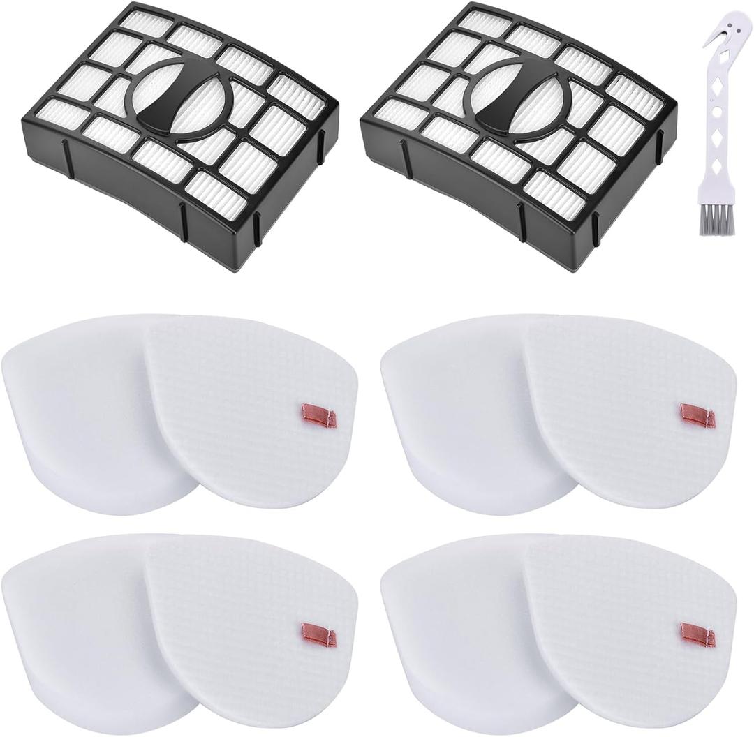 CU530 Filter Replacement for Shark Navigator Lift-Away Vacuum UV725 UV730 & Navigator Zero-M Lift-Away Speed Vacuum ZU560, 2 Post-motor+4 Foam& Felt Filters, Compare to part # XFFK560&XHEPA560