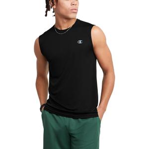 Champion Men's Sleeveless T-shirt, Sport Tank, Muscle T-shirt for Men (Reg. Or Big & Tall) (Size 3X-Large Tall, Black)
