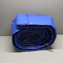 KENSONE Trampoline Replacement Safety Pad, 12ft Trampoline Spring Cover with Foam Padding, No Holes for Poles, Round, Blue, 12 Feet