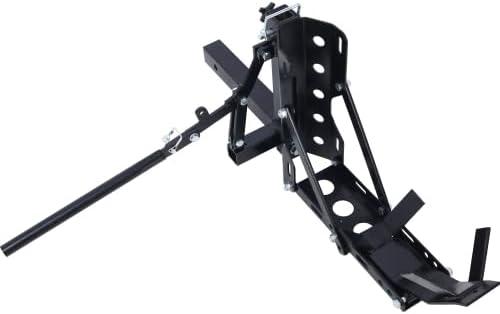 800LBS Motorcycle Trailer Hitch Scooter Hauler Mount Rack, Heavy Duty Steel Scooter Hauler Mount Rack, 2" Tow Carrier Receiver, Motorcycle Trailer Hitch Scooter Hitch Carrier Tow Dolly Hauler Hitch