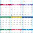 Yearly Wall Calendar 2025-2026 - Large Yearly Calendar Vertical, Jul 2025 - Jun 2026, 25.2" x 38.2" (Open), Calendar 2025-2026, Large Wall Calendar, Full Year Paper Calendar with Notes, Thicker Paper (Multicolored)