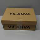 Vilanva Platform Slippers for Women Cozy Fur Lined Slip on Mary Jane Winter Shoes Warm Comfy House Slippers for Indoor Outdoor (Taupe,8.5)