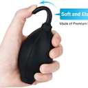 Soft Tip Silicone Super Air Blower Blaster Pump Dust Cleaner Include Micro Fiber Cleaning Cloth, Bulb Blower for Digital SLR Lens Sensor LCD Screens Musical Instruments Keyboards Telescope Filters