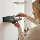 upsimples 23.6'' Long Floating Shelves for Wall Decor and Storage, Black, 23.6in