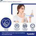 Breathing Exercise Device for Lungs, Lung Exerciser Device  5000ml Volumetric Deep Breathing Trainer with Flow Rate Indicator for Respiratory Health & Recovery (Transparent)