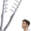 Texture Comb, Volumizing Fluffy Texture Styling Comb for Men and Women, WideTooth Texturizing Styling Tool for Volume & Fringe Parting, Grey