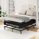 Awesofurni King Box Spring, 10 Inch High Profile King Size Box Spring Only, Black 3000 lbs Heavy Duty Metal Frame Mattress Foundation with Fabric Cover, Easy Assembly-Noise Free