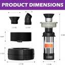 Pond Fountain Aerator, 1HP 110V 15000 GPH Stainless Steel Floating Pump w/ 100ft Cord – Aerator for Ponds, Lakes, Water Gardens (Black +Light)