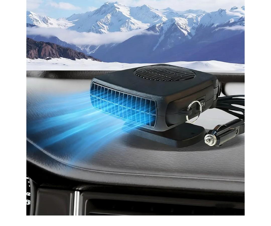 Car Fan and Heater 2 in 1, 200W 12V Air Conditioners for Car,Portable Fan for Vehicle Rotatable Defroster Demister Cooling Fans for SUV,RV