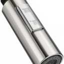 G1/2 Replacement Pull-Out Spray Head | Chrome Polished Faucet Nozzle | ABS Plastic | 2 Modes | Anti-Scratch Finish (Brushed Nickel)