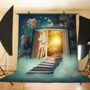 Fairy Tale Background for Photo 5x7ft Children Theme Book World Elephant Zebra Photography Backdrop Studio Props Wall LY033